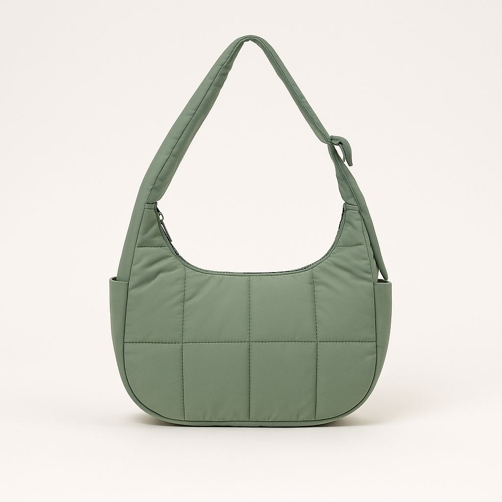 Crescent Shoulder Puffer Bag