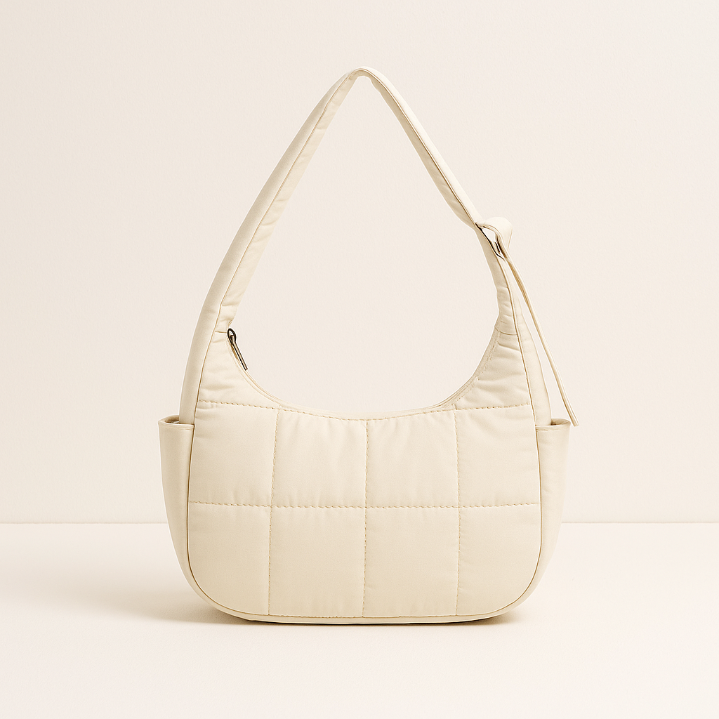 Crescent Shoulder Puffer Bag