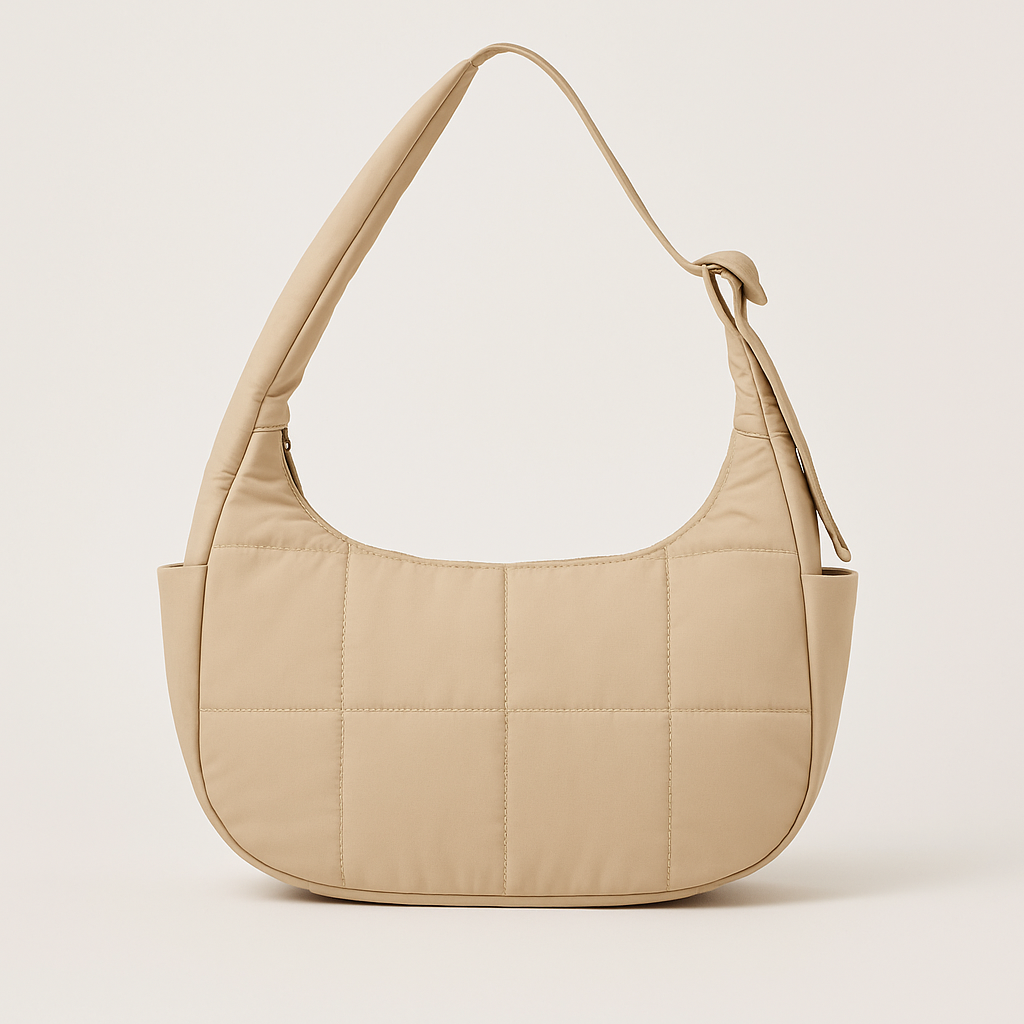 Crescent Shoulder Puffer Bag