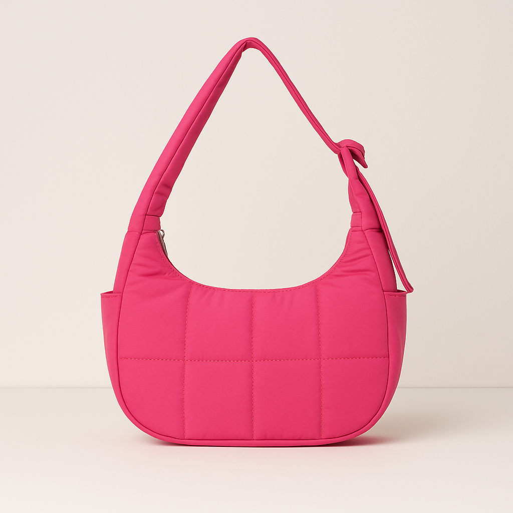Crescent Shoulder Puffer Bag