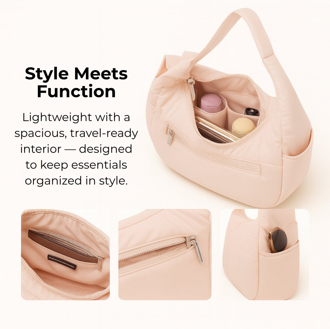 Crescent Shoulder Puffer Bag