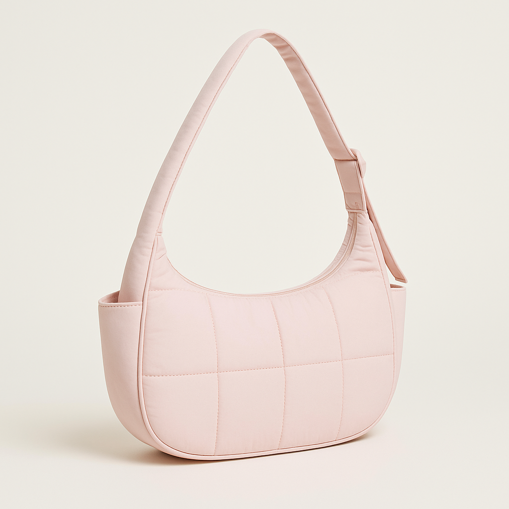 Crescent Shoulder Puffer Bag