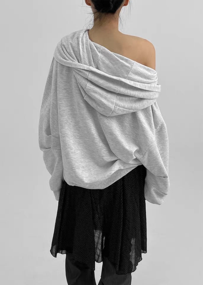 Oversized Foldover Hoodie