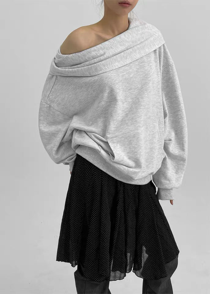 Oversized Foldover Hoodie