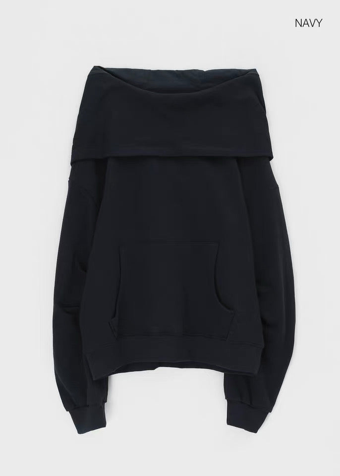 Oversized Foldover Hoodie
