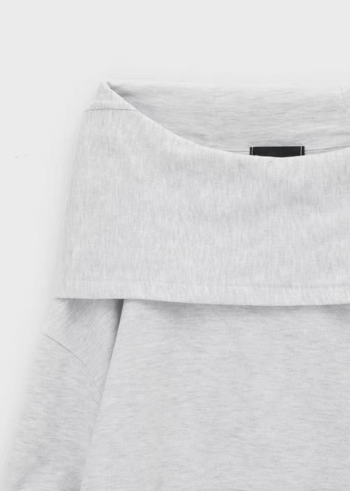 Oversized Foldover Hoodie