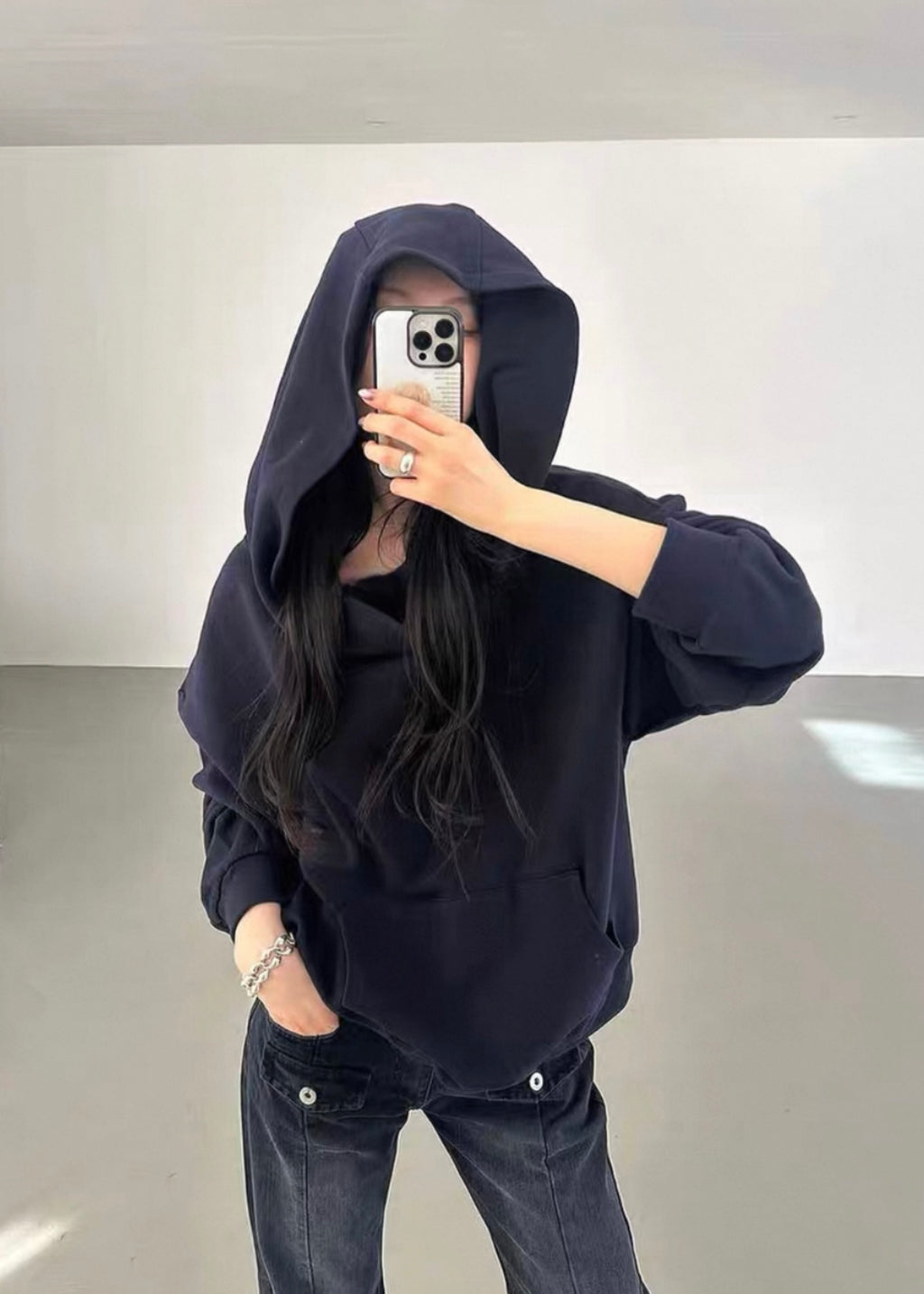Oversized Foldover Hoodie