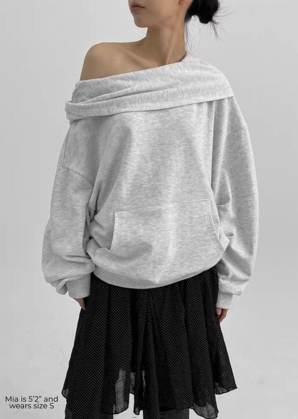 Oversized Foldover Hoodie
