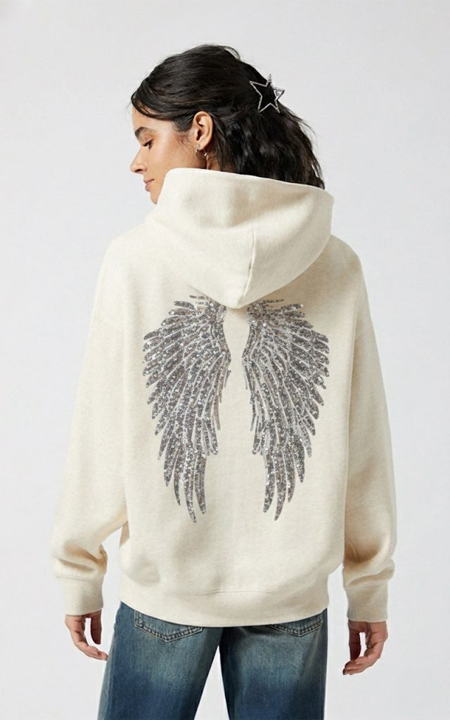 Embellished Wing Hoodie