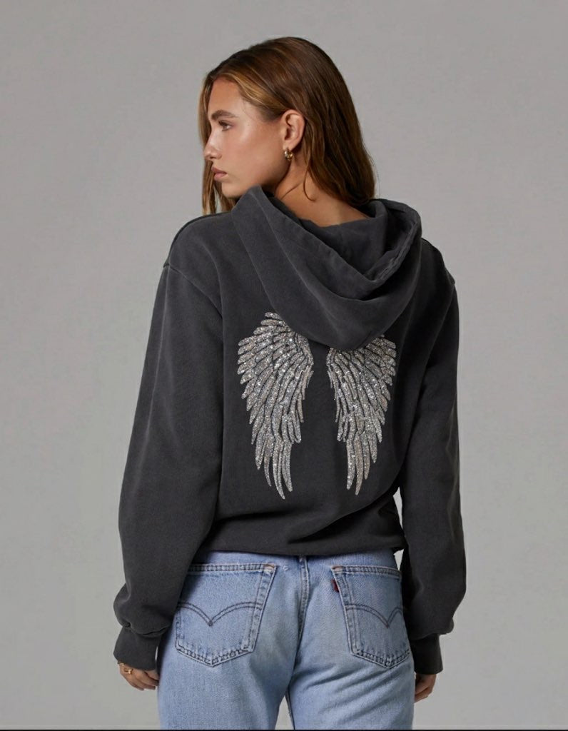 Embellished Wing Hoodie